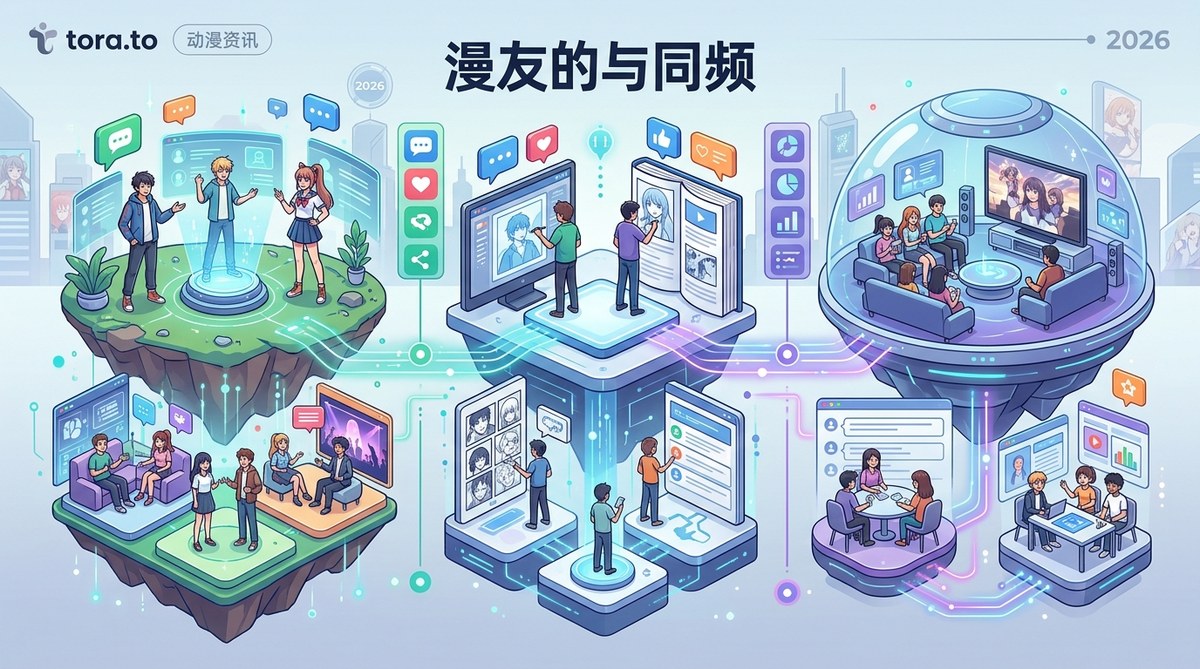 想要快速找到同频漫友？2026年国内三大动漫社交平台玩法全对比